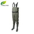 Bequeme Waders mit schwarzem Taillengürtel